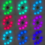 Потолочная светодиодная люстра Citilux ATMAN SMART CL226A183 LED RGB