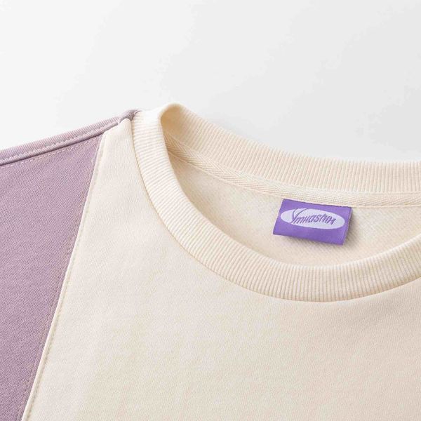 Толстовка HTF бежевый/зеленый/лиловый - фото 3