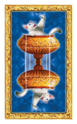 Мини Таро Белых Кошек / Mini White Cats Tarot.