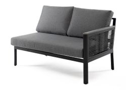 "Париж" модуль диванный левый, двухместный, цвет серый