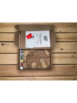 3D раскраска по номерам Слон, подарочный набор