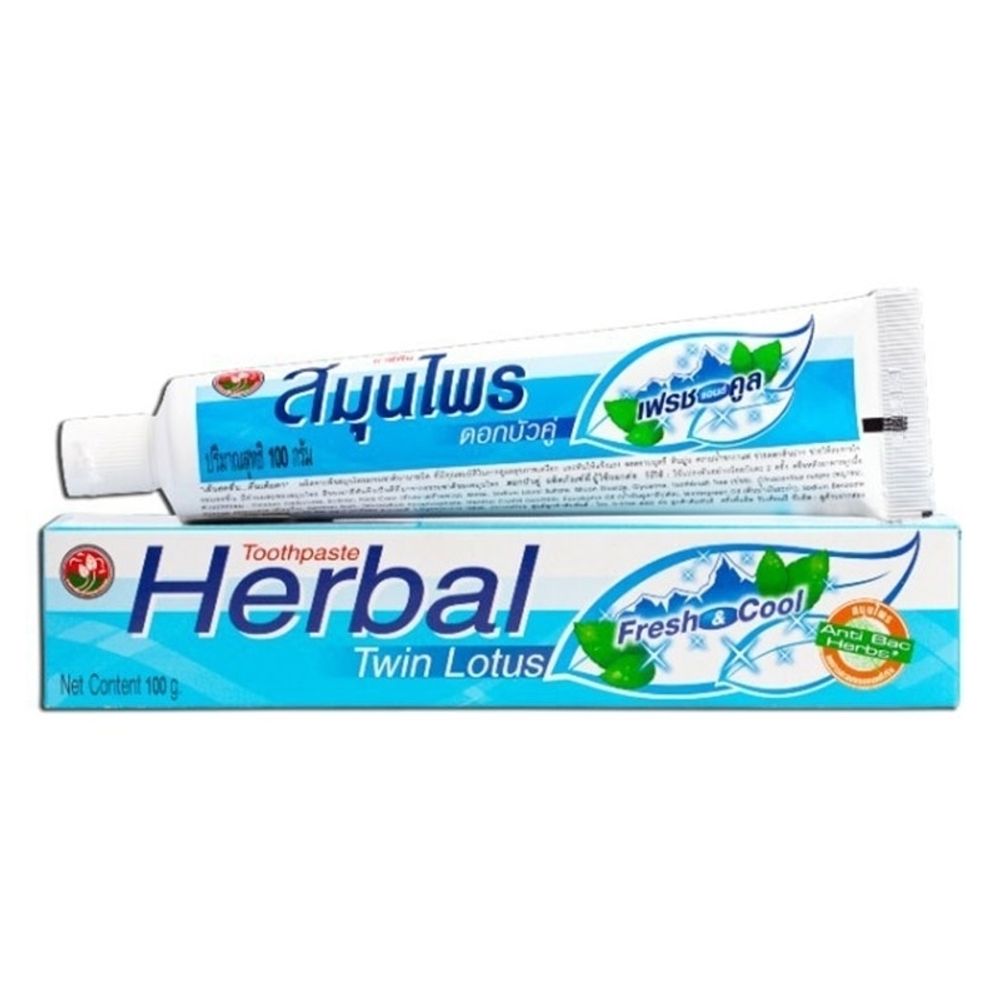 Зубная паста Twin Lotus Herbal Свежесть и прохлада 100 гр 4 уп