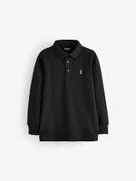 Поло с длинным рукавом для мальчика Next B86-129, Черный