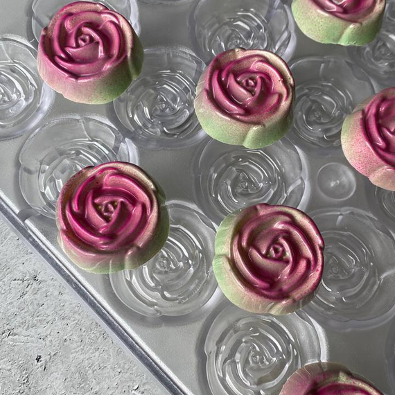 763 | Форма для шоколадных конфет &quot;Роза&quot; (275*175мм)