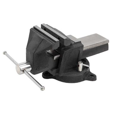 Тиски стальные усиленные поворотные с наковальней 5''-125мм FORSTIME FT-6540905