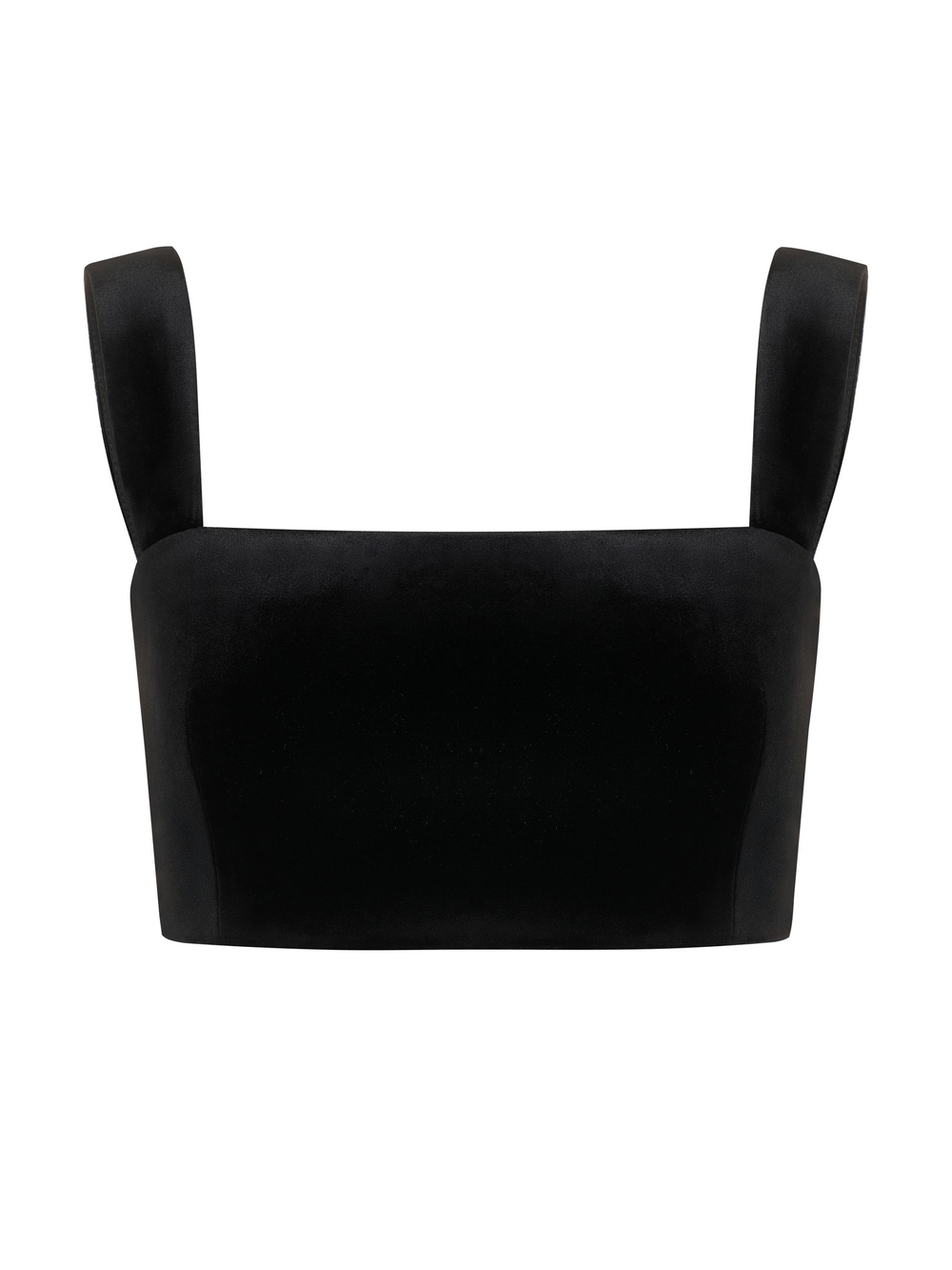 Топ-лиф из бархата, черный