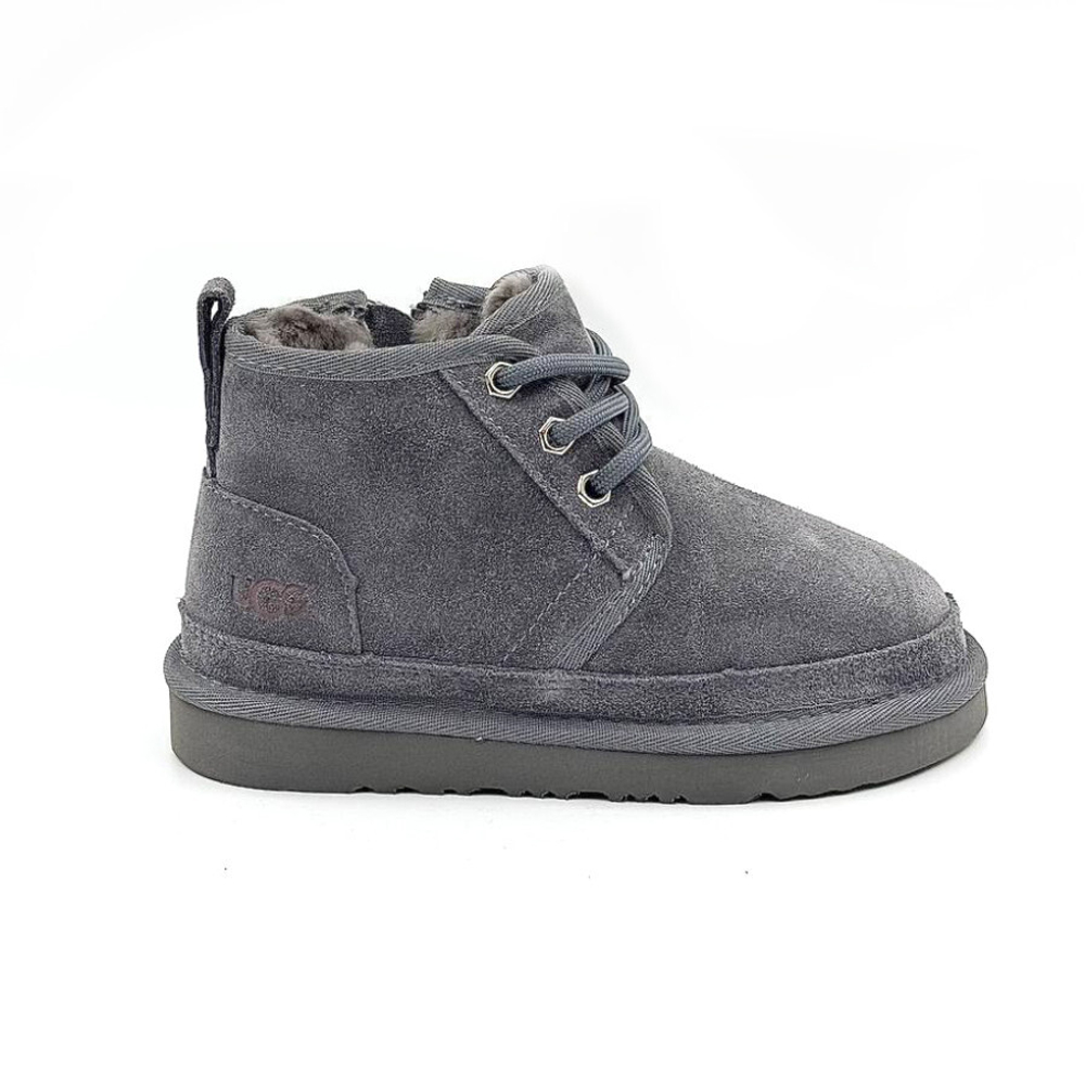 Ugg Kids Neumel Zip Leather "Grey"