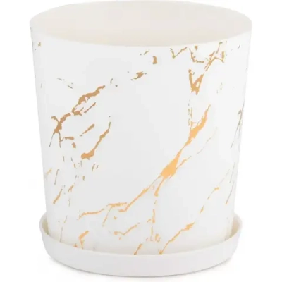 Горшок цв. Мрамор 1,8л (комплект 30 шт)