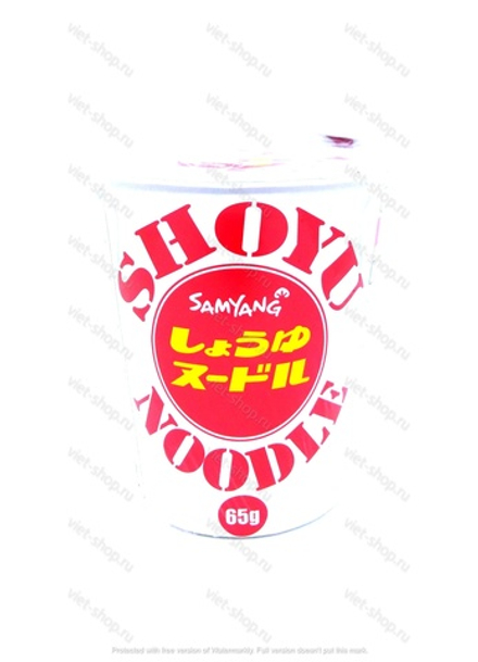 Лапша SHOYU NOODLE Samyang, со вкусом соевого соуса в стакане, 65 гр.