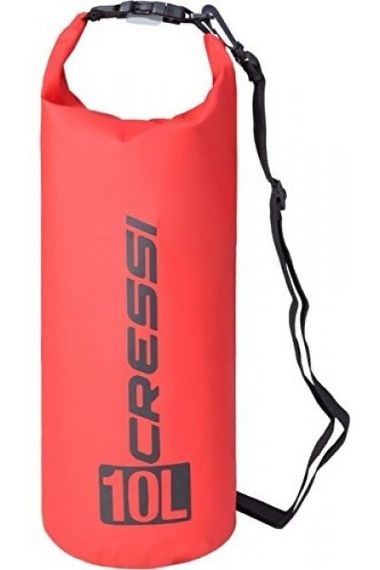 Гермомешок Cressi с лямкой Dry Bag 10 л красный