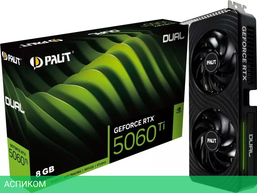 Видеокарта Palit GeForce RTX 5060 Ti Dual 8GB GDDR7 (NE7506T019P1-GB2062D)