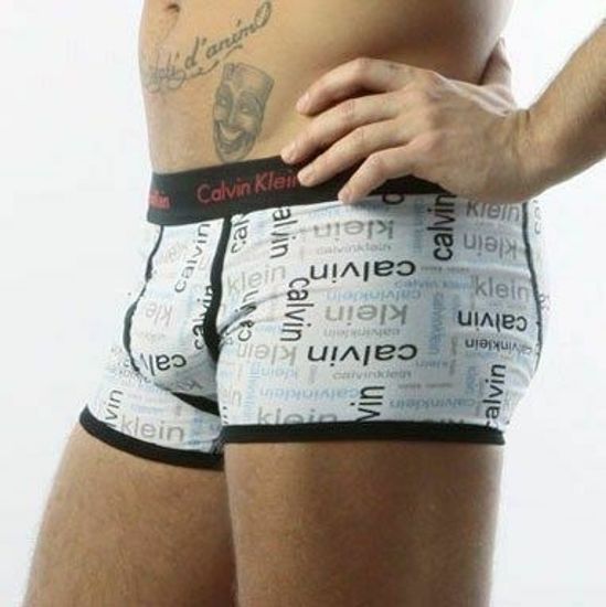 Мужские трусы боксеры Calvin Klein 365 Print Small Black Letters