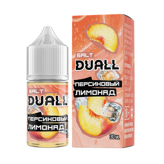 Жидкость (М) Duall Zero (28 мл, 0 мг) Персиковый Лимонад