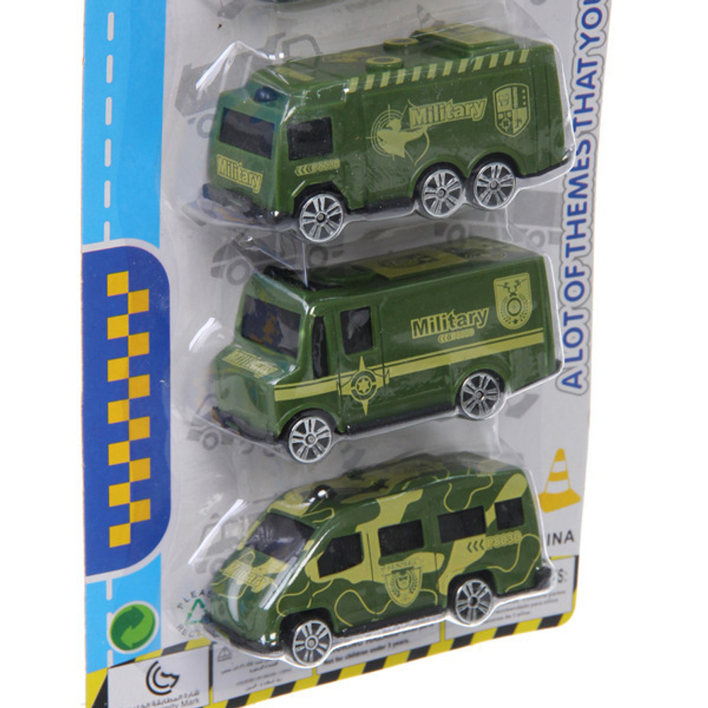 Набор машин 5шт «Военная техника» 29*12 см