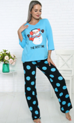 Пижама женская штаны+футболка 3/4 ТК-3850