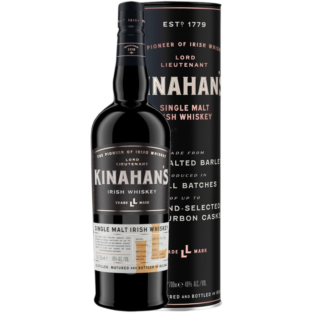 Виски Kinahan's LL Single Malt Heritage 0,7 л. В тубе