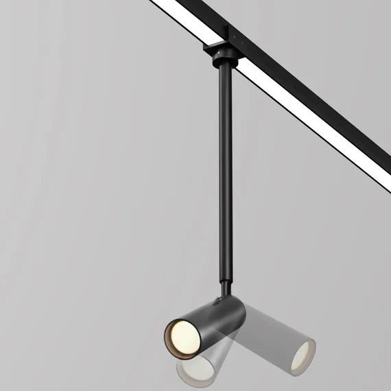 Уличный трековый светильник Фокус / Focus Led Elasity IP 3000К 8Вт 55° черный Outdoor o-tr01-2-p-8wb3k