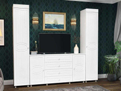 Гостиная Монако-6 белое дерево