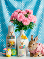 Трансфер переводной - декаль для свечей и гипса пасхальный 009