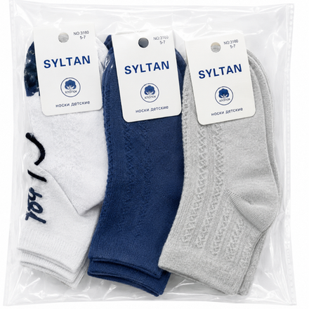 Носки детские длинные тонкие Syltan 5-7 л