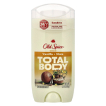 Old Spice, Total Body Deodorant, для чувствительной кожи, ваниль и ши, 85 г (3 унции)