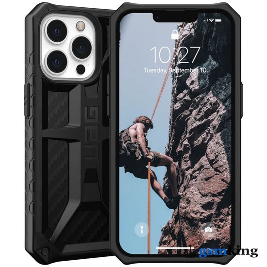 UAG Monarch Kevlar® Series Case for Apple iPhone 13 Pro Carbon Fiber (Чёрный)113151114242