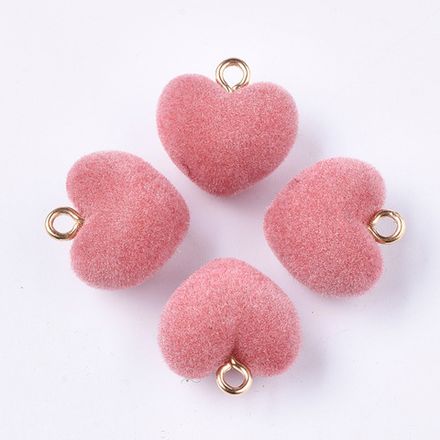 Подвеска Бархатное сердце, 18мм