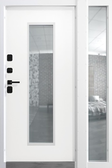 Дверь с терморазрывом Сила сибири Фрамуга1 Шоколадно-коричневый