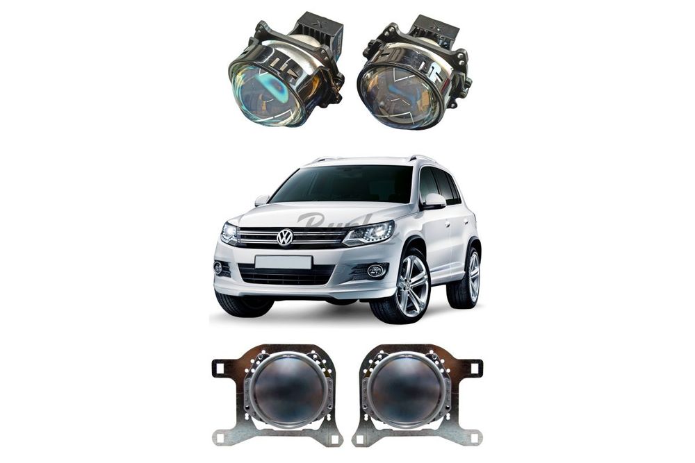 Комплект для замены штатных линз Volkswagen Tiguan I рестайлинг 2011-2016, Тип №2