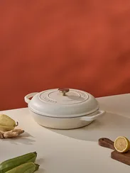 Сотейник с крышкой из коллекции "Шеффилд", D30 см, молочный