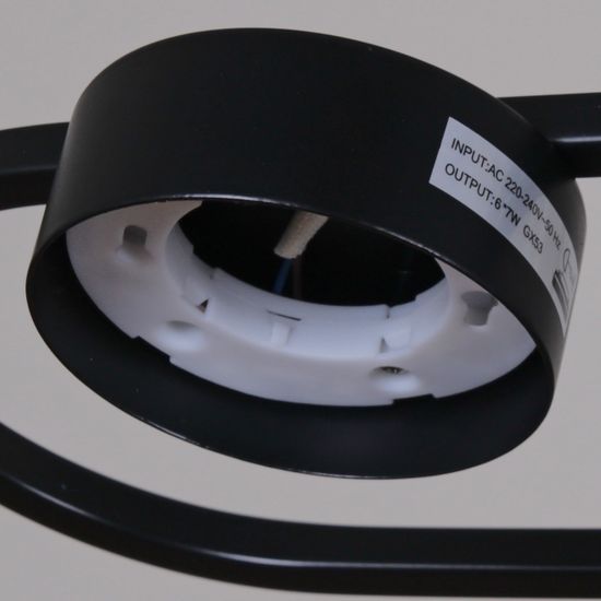 02760-0.3-06 BK+WOOD GX53 светильник потолочный