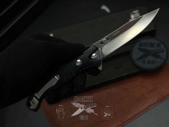 Складной нож Городской НОКС "Геккон" сталь Д2 340-100406 c клинком из стали D2, рукоять G10