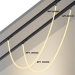 359332 KONST NT24 142 черный Светильник трековый для низковольтного шинопровода FLUM IP20 LED 14W 3000K 48V 1360Лм RAMO