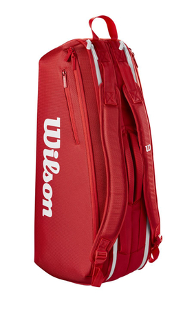 Сумка теннисная Wilson Super Tour 2025 6PK Racket - красный
