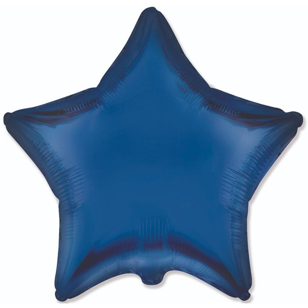 Фольгированная фигура, звезда, 18"/46СМ Сатин Navy Blue
