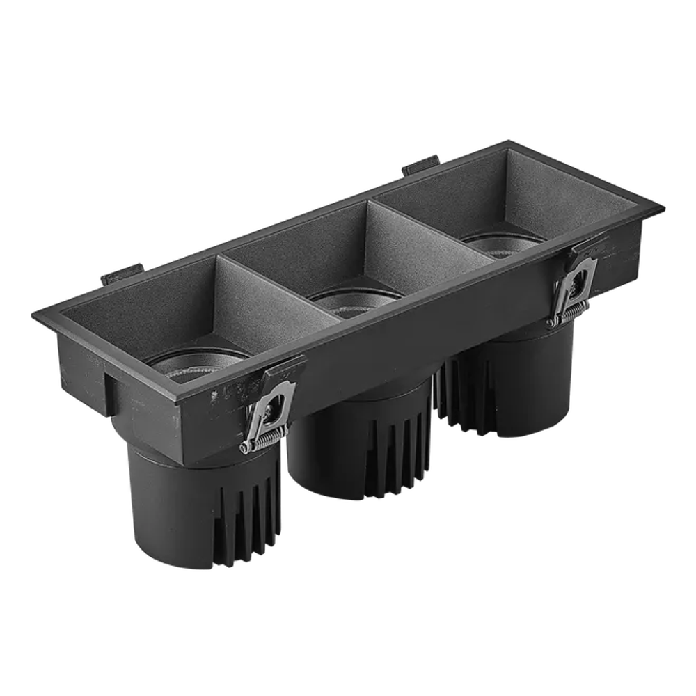 Светильник MS-FLOW-BUILT-S230x85-3x12W Day4000 (BK, 55 deg, 230V) (Arlight, IP20 Металл, 5 лет) 055904