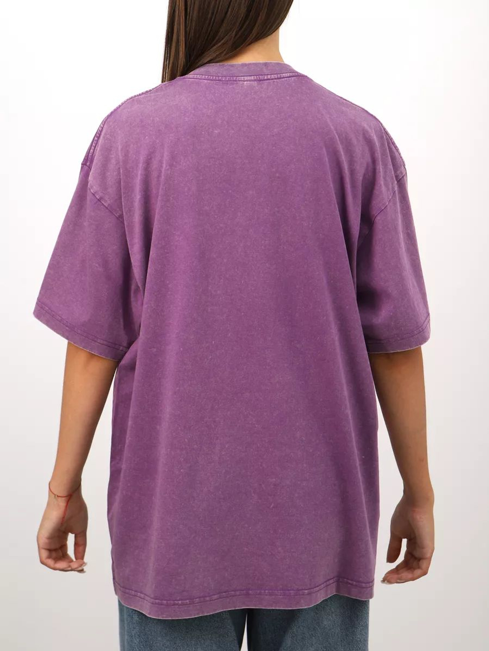 Футболка варенка с принтом оверсайз удлиненная