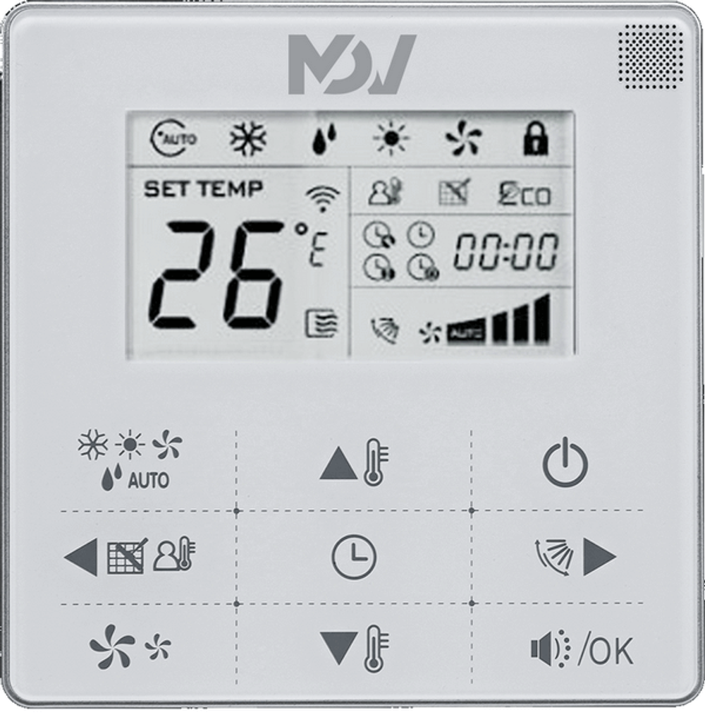 KJR-29B1/BK-E Touch-style проводной пульт ДУ с функцией follow me
