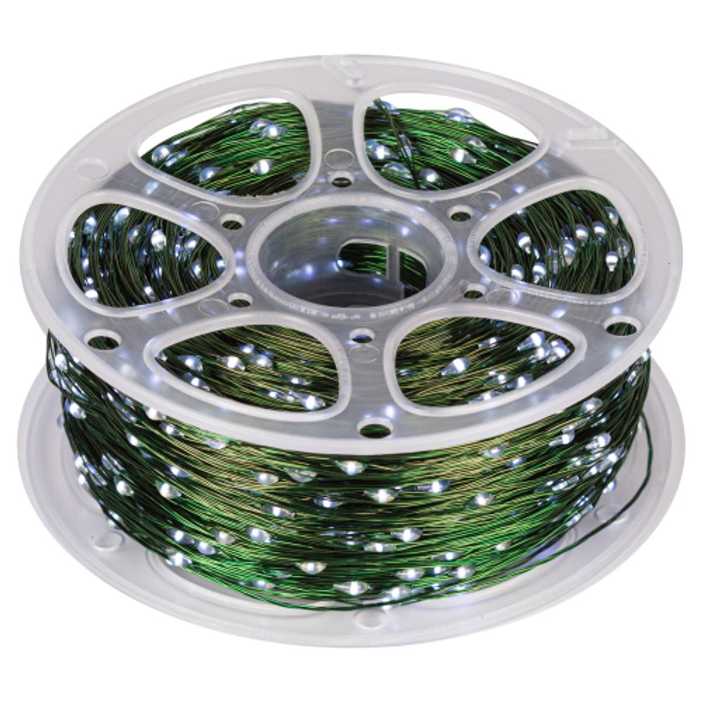 Светодиодная новогодняя гирлянда ЭРА POWER ENIN-2000W Нить холодный свет 200 м 2000 microled IP44 220В