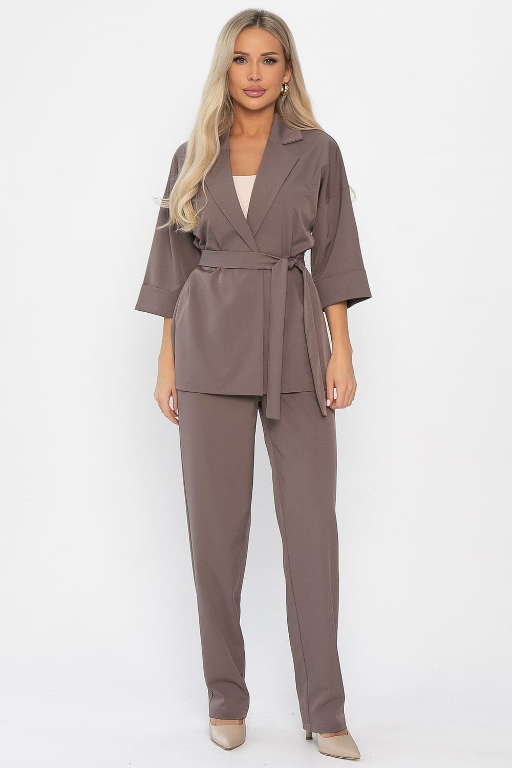 Костюм брючный Скрипка (кофе с молоком) К14376-12М LT Collection