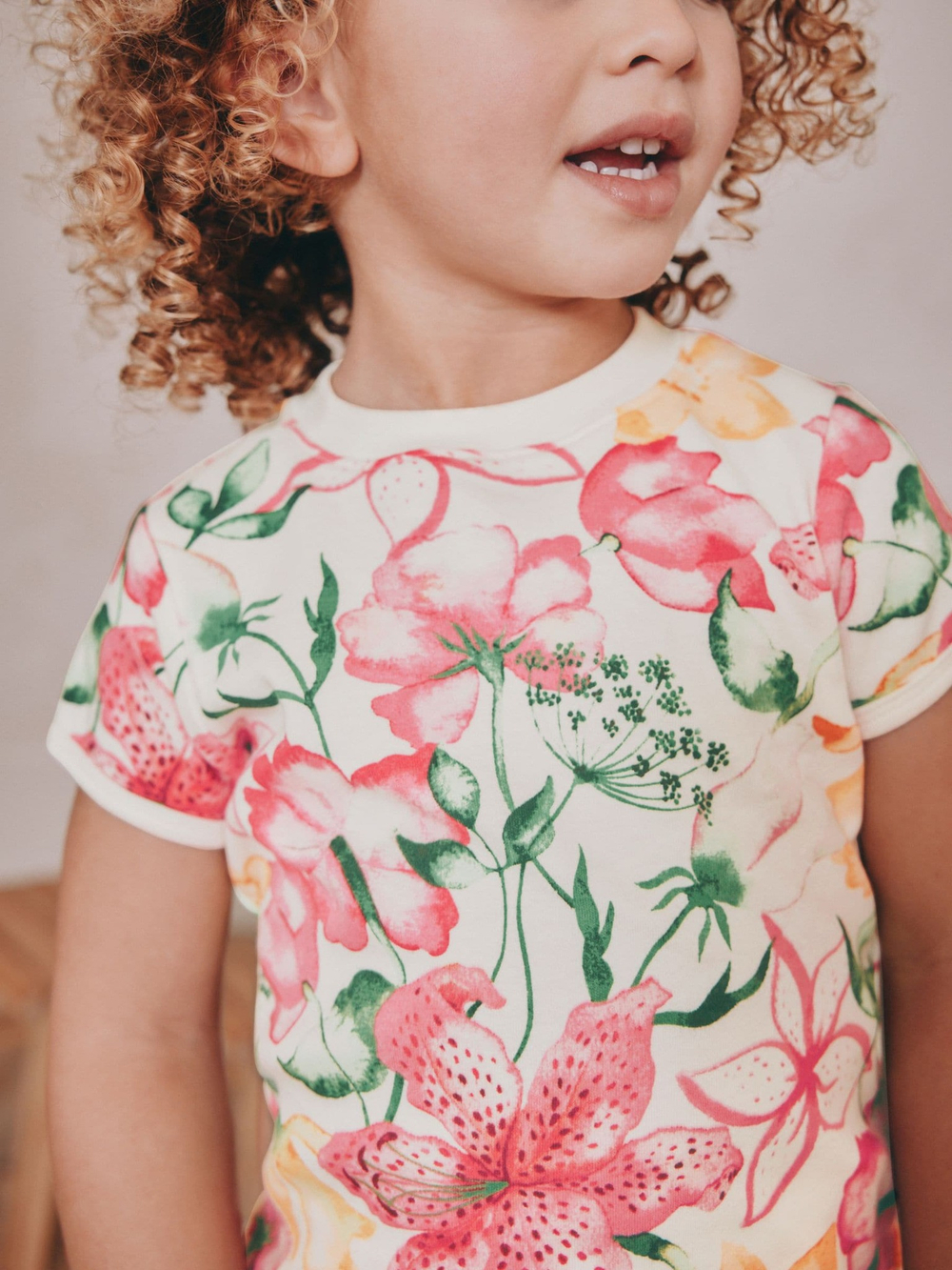 Пижама для девочки Next AF7-070, 3 шт., Бежевый, Розовый