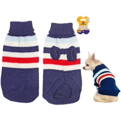 Кофта - свитер для мелких пород собак и кошек «BRO Style», полосочки, цвет синий, р S