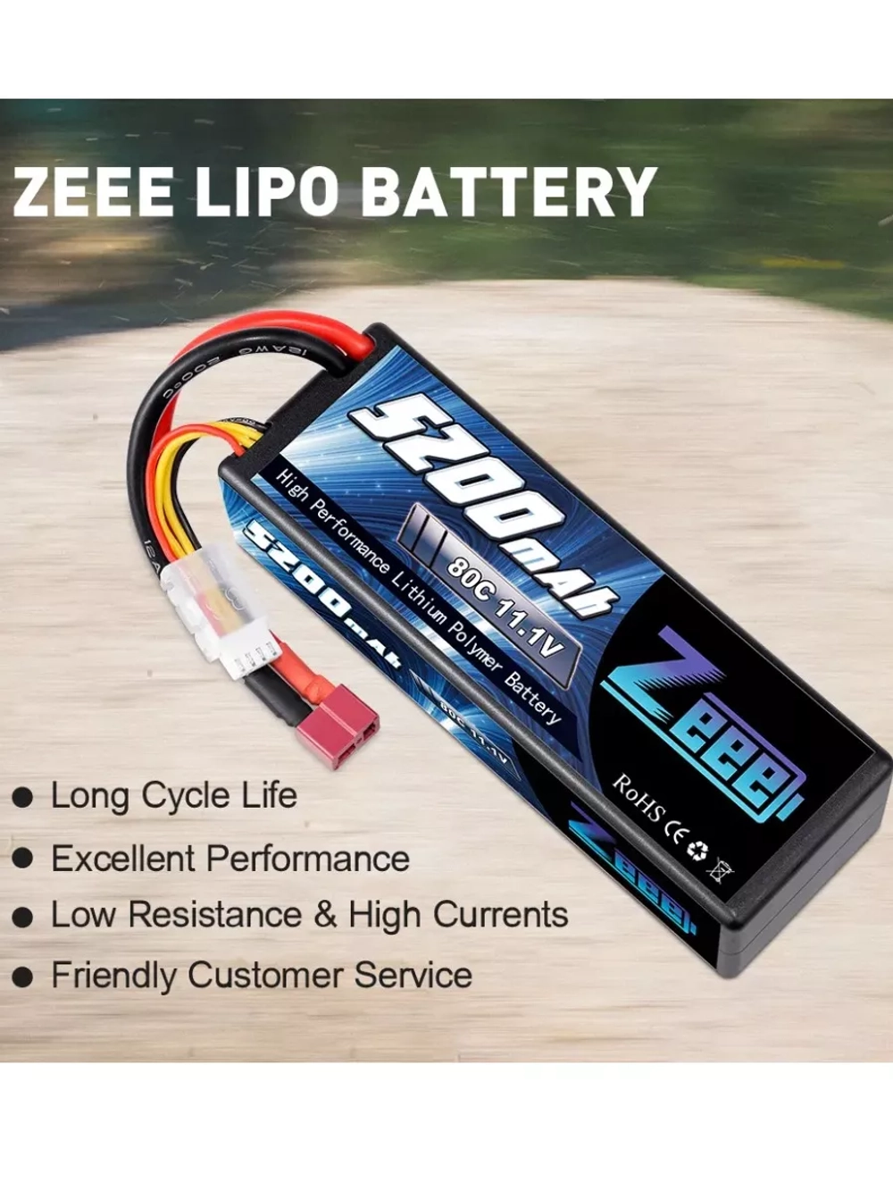Аккумулятор для радиоуправляемой машинки Li-Po 11.1V 5200mAh