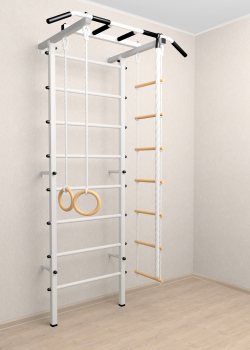 Шведская стенка Sv Pro 801 (Турник Pro/Канат/Кольца/Лестница)