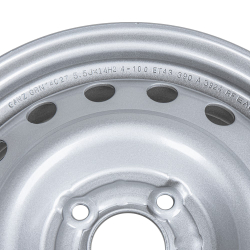 Диск штампованный R14 5.5J 4x100/60.1 ET43 GANZ Silver GRN14027