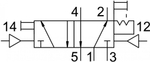 JH-5-1/4-EX Пневмораспределитель