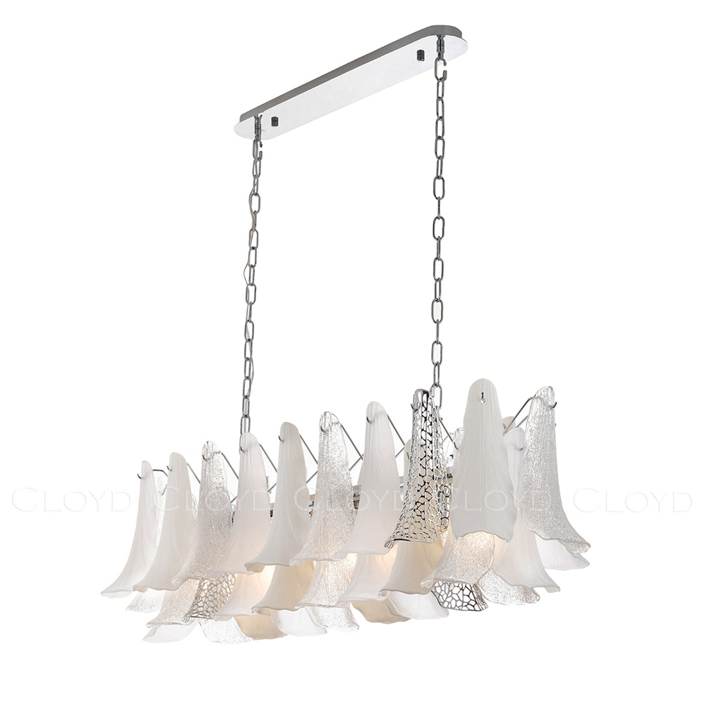 Люстра Cloyd WASABI C8 / шир. 111 см - керамика - хром (арт.11451)