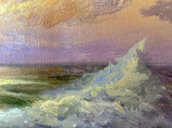 Беляев В.В. Волна. Холст, масло, 2021 г.