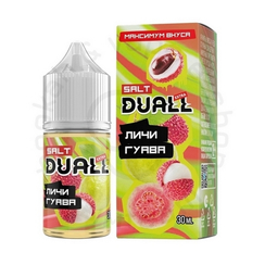 Безникотиновая жидкость для ЭСДН DUALL EXTRA ZERO с ароматом личи и гуавы, 28мл, 0мг/см3 (M)