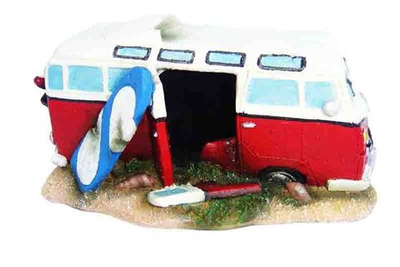 Декорация пластиковая PRIME Микроавтобус красный 16.5X11X8.5см PR-JQ036C